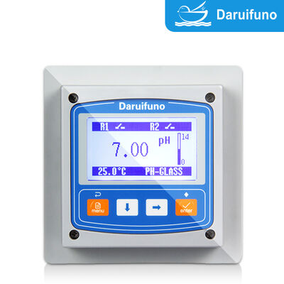 Ελεγκτής pH ORP RS485 Modbus RTU με διπλή έξοδο 4-20mA και επιτοίχια βάση IP66 για Online Αναλυτή pH ORP
